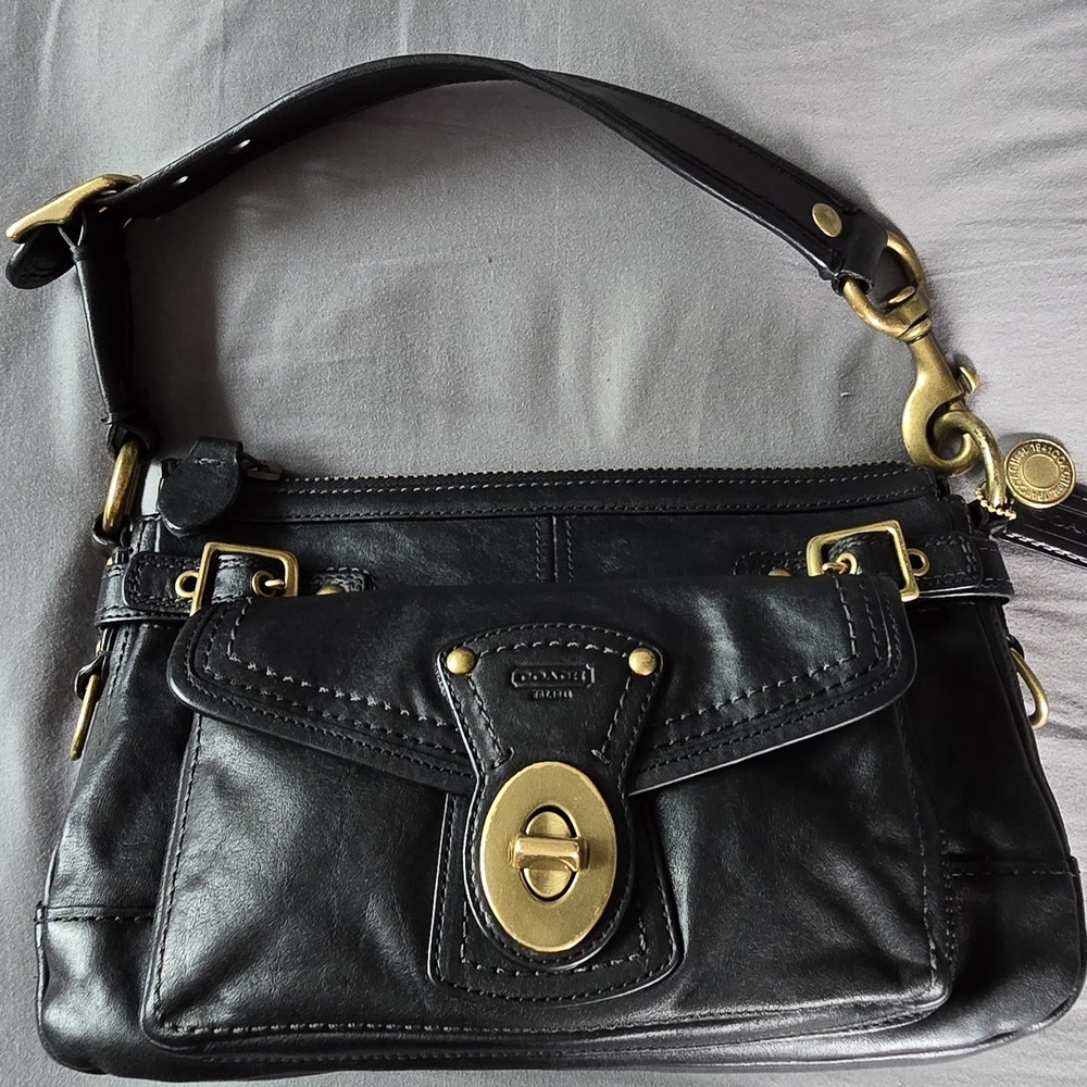 SOLD ....Coach 65th Anniversary Legacy Turnlock Vachetta Leather 11127